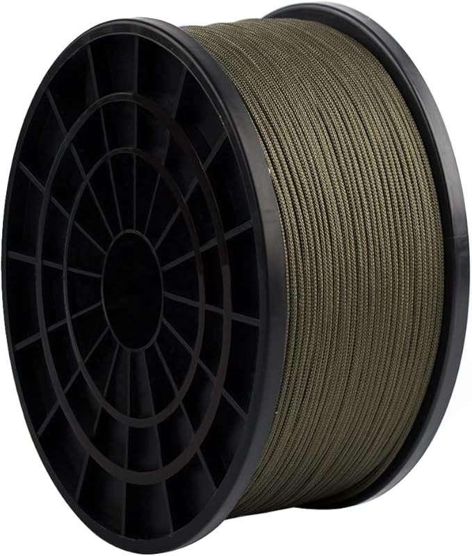 HERCULES Type III Paracord 550 Paracord Rope Parachute Cord, 250' Army Green for Camping Cord, Survival Rope