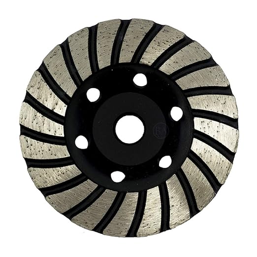 Benchmark Abrasives 4 Inch Turbo Cup Type Diamond Grinding Cup Wheel for Angle Grinder with 5/8"-11 Arbor Hole Use On Concrete, Granite, Marble, Masonry, Natural Stone