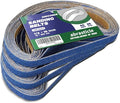 1/2" x 18" Zirconia Sanding Belts for Metal - 1/2 x 18 Inch Zirconia Metal Grinding Sand Paper, 36 PCS 60 Grits, Perfect for Knife Blade Sharpening, Metal Polishing, Derusting, Woodworking