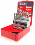 HIGHFIRE 19PCS HSS Metric Drill Bits Set, 1-10mm Twist Jobber Length Drill Bit Kit for Hardened Metal, Cast Iron, Stainless Steel with Index Case