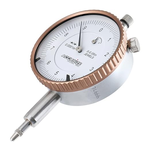 Accusize Industrial Tools Agd2 Style 0-0.05'' by 0.0001'' Dial Indicator with Lug Back, P900-S097
