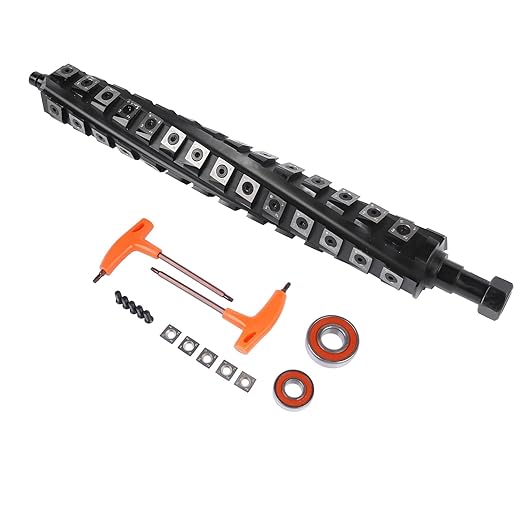 13 Inch Spiral Helical Cutterhead Replacement for DeWalt DW735 DW735X Planer Straight-Knife Cutterhead Reduce Noise Easy Replacement