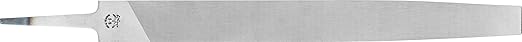 PFERD Mill Hand File, American Pattern, Single Cut, Rectangular, Medium, 12" Length, 1-5/32" Width, 7/32" Thickness