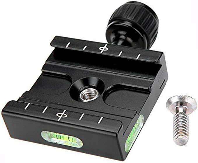 Fotasy 50 mm Arca Swiss Type Clamp, Quick Release Plate Clamp, QR Clamp, Arca Tripod Mount for Tripod Head Monohead, fits Arca Style Plate