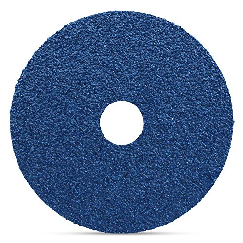 BHA Zirconia Resin Fiber Grinding and Sanding Discs, 5” x 7/8”, 80 Grit - 25 Pack