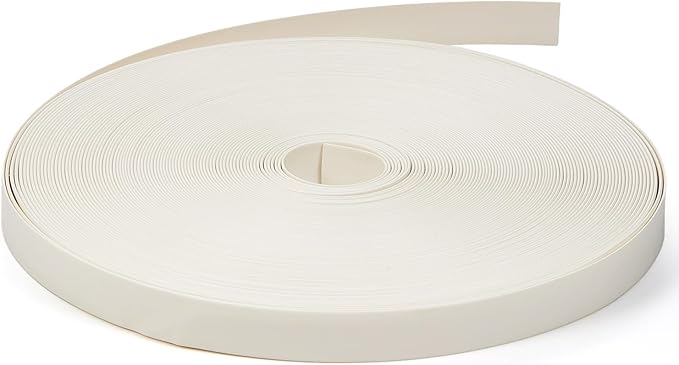 Chanzon 3/8" (10mm) White Polyolefin Heat Shrink Tubing - 2:1 Shrinking Wrap 80ft Roll for Marine Applications 1pcs