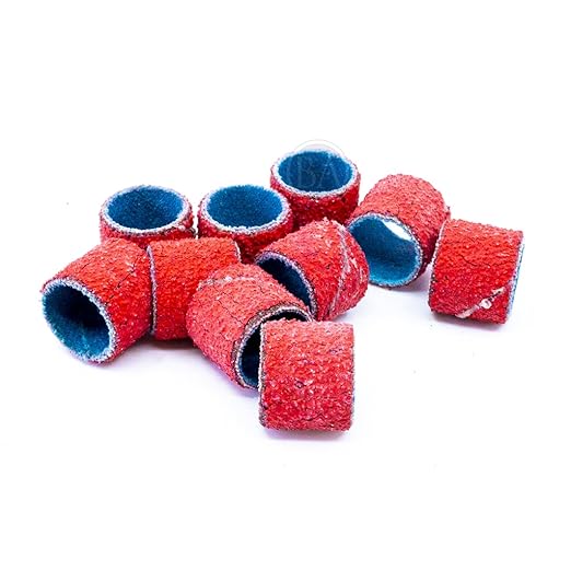 Benchmark Abrasives 1/2" x 1/2" Ceramic Spiral Band Sleeves for Deburring Finishing Blending Grinding Polishing on Metal Stainless Steel and Other Alloys (Pack of 10) - 60 Grit