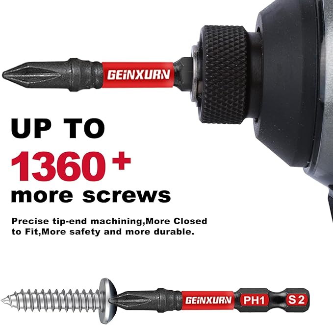 Impact Screwdriver Bits Set, 71pieces Case Storage Magnetic S2 Steel Multi Insert Power Bits Tips with Impact Bit Holder