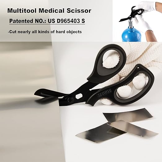 MEUUT 2 Pack Trauma Shears Bandage Scissors - Medical Supplies with 8 inch Heavy Duty Medical Scissors for EMT Workers Nurses