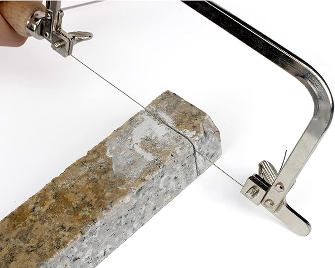 1PC Coping Saw Steel Frame With 0.5mm Diamond Wire Saw For Wood Stone Metal Cutting Multi function Hand Tool