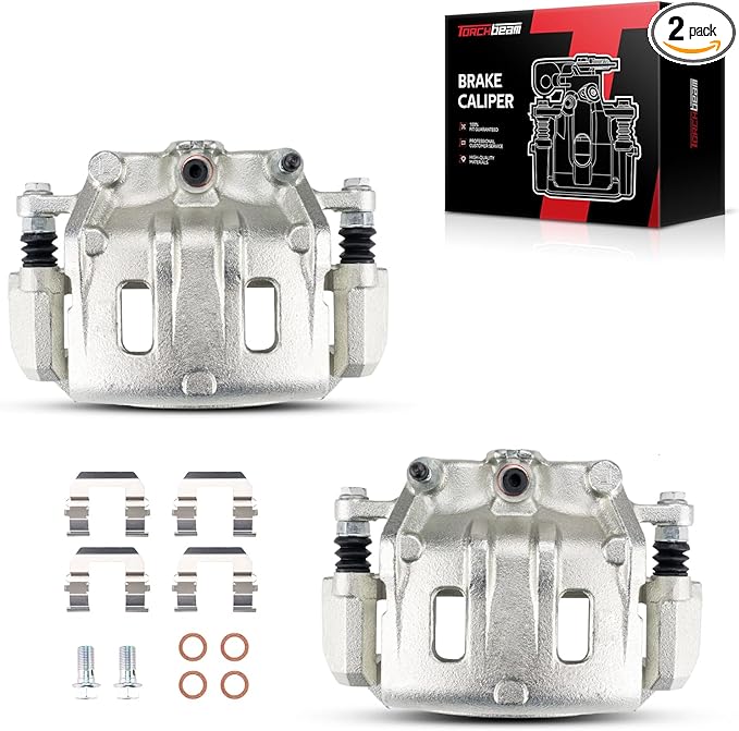 Torchbeam Front Brake Calipers Set for Chevrolet Equinox 2007-2009, Chevrolet Captiva Sport 2012-2015, Saturn Vue 2008-2010, Front Left and Front Right Calipers Replace # 18B5056+18B5057