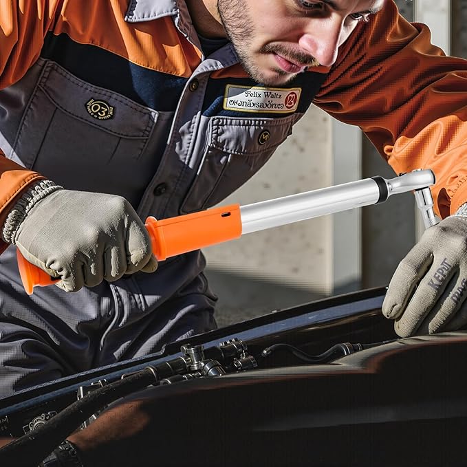 VEVOR Digital Torque Wrench 3/8 1/2 Inch Drive, 0-44.25FT.LB(0-60Nm)/0-162.26FT.LB(0-220Nm) ±2% Accuracy, Electronic Torque Wrench with Preset Mode,Vibration,Buzzer,LED Notification,5Units of Measure