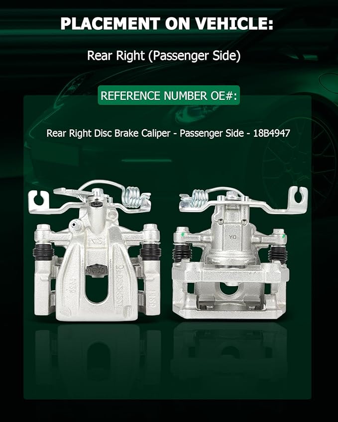 SCITOO 18B4947 Rear Right Disc Brake Caliper Assembly w/Bracket For Ford For Five Hundred/For Freestyle/For Taurus/For Taurus X,For Mercury For Montego/For Sable