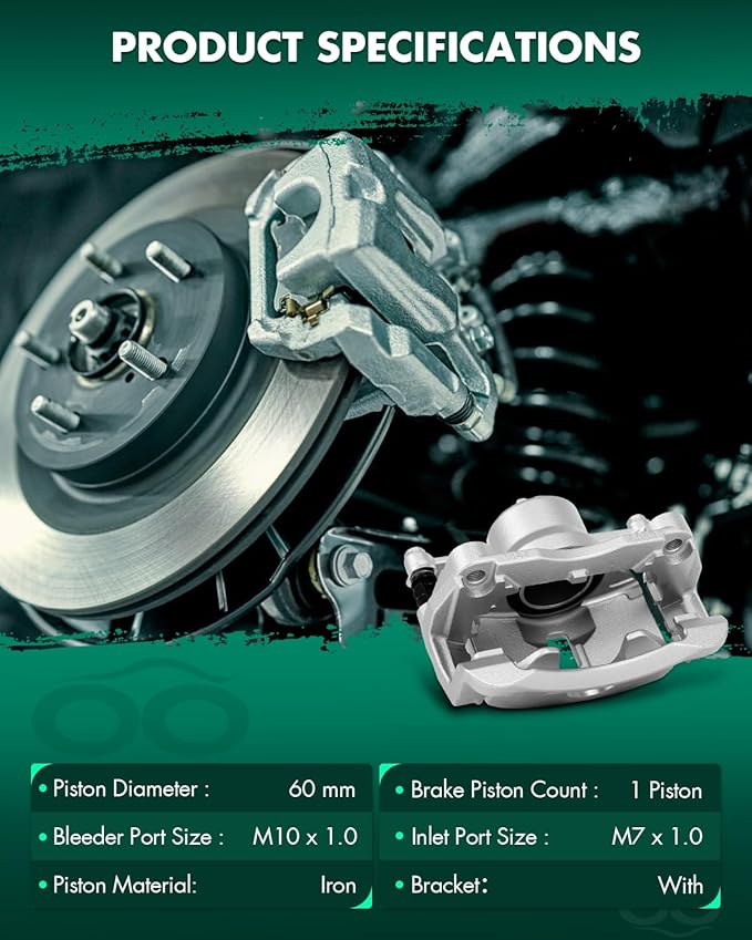 SCITOO 19B3429 Front Right Disc Brake Caliper Assembly w/Bracket For Nissan For Rogue 2008-2013,For Nissan For Rogue Select 2014-2015,For Suzuki For Kizashi 2010-2013