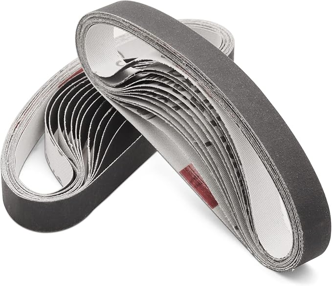 24 Pcs 1/2 x 12 Inch 800 Fine Grit Sharpening Replacement Belt Kit for Official Work Sharp Knife & Tool Sharpener (WSKTS & WSKTS-KT/Mk.1 & Mk.2)