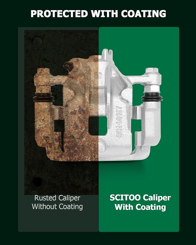 SCITOO Rear Left Brake Caliper With Bracket 19B6283 Compatible For Kia Soul 2010-2013