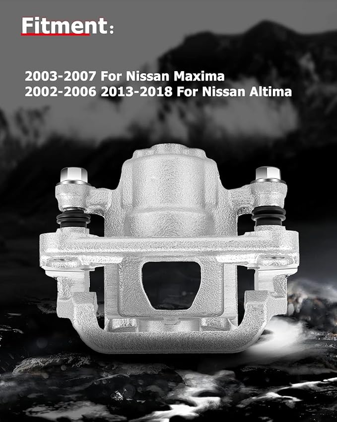 cciyu 19-B2781A Rear Right Brake Caliper Assembly w/Bracket For Nissan For Altima 2.5L 2007-2012,For Nissan For Altima 3.5L 2007-2012,For Nissan For Maxima 3.5L 2007-2008
