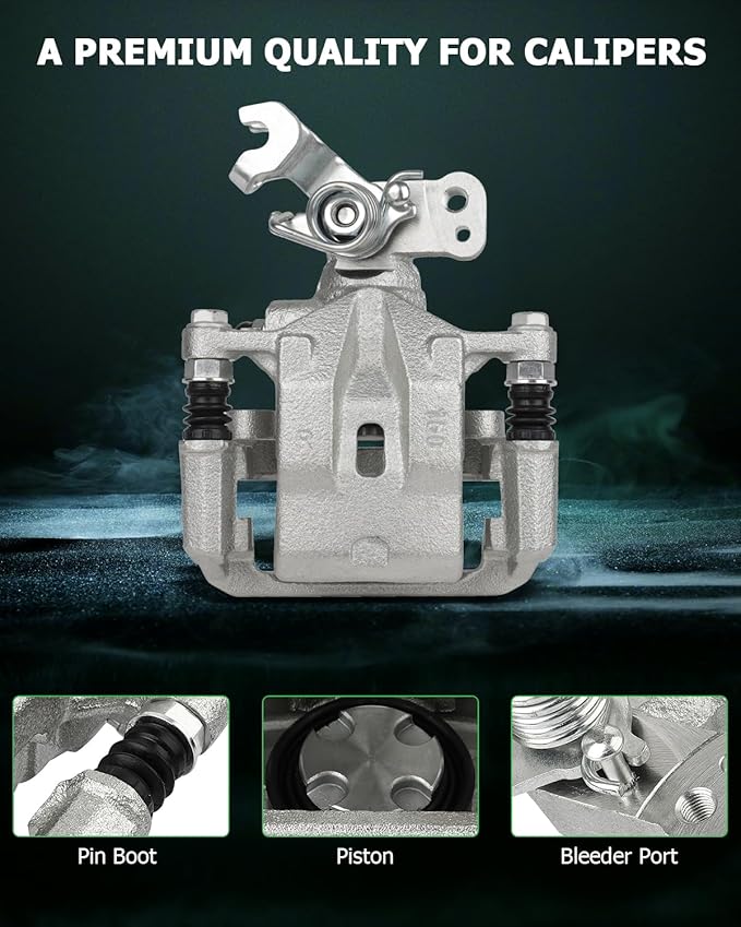 SCITOO Rear Brake Calipers With Bracket 18B5002 18B5003 Fit For Ford For Fusion 06-12 For Lincoln MKZ 07-12 For Lincoln Zephyr 06 For Mazda 6 06-13 For Mercury Milan 06-11 For Pontiac Vibe 09-10