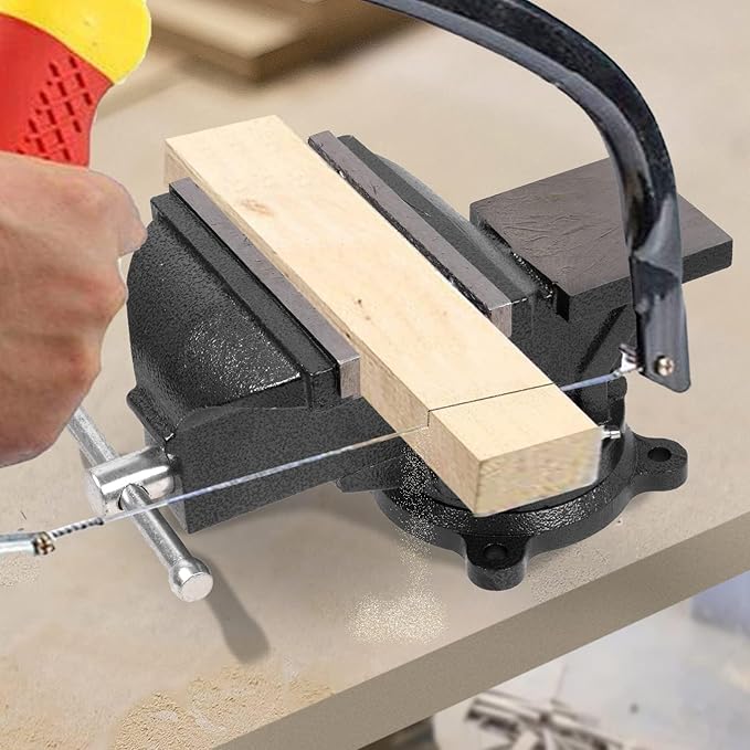 Bench Vise Heavy Duty 7 inch Table Clamp-Vise, Bench-Table Vice Clamp with 6-inch Jaw Width and 7.3-inch Jaw Opening, Woodworking Workbench Vise with Bolts & Nuts
