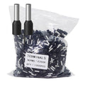 Fidioto AWG14 Wire Ferrules Terminals Kit, 1000pcs AWG14 Wire Insulated Cord Pin Ends Terminals for Electric, Industrial, Chemical Industry, Power Control System, etc. (Black-1000PCS-14AWG)