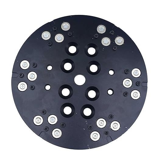 Holding 9mm Non Threaded Trapezoid Metal Bond Diamonds Edco MK Virginia Abrasive Husky Blastrac Grinder Compatible Magnetic Adapter Plate