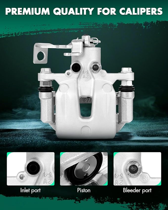 SCITOO Rear Right Brake Caliper With Bracket 19B6788 Compatible For Hyundai Elantra GT 13-17, For Hyundai Veloster 12-16, For Kia Forte 14-18, For Kia Forte Koup 14-16, For Kia Forte5 14-18