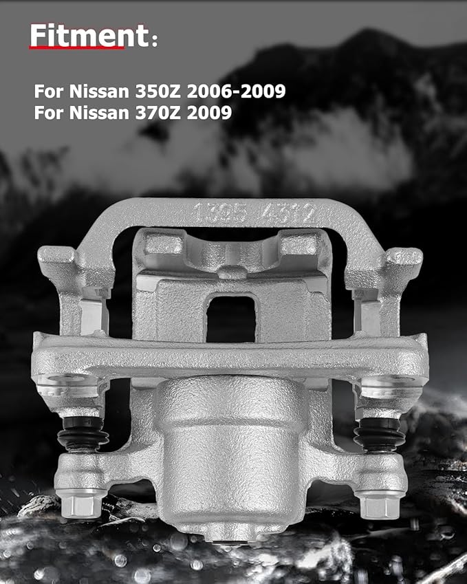 cciyu Rear Right Brake Caliper Assembly w/Bracket 19B2793A For Infiniti For G35/For G37/For M35/For M45,For Nissan For 350Z/For 370Z