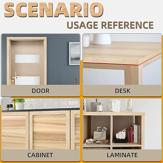 GSCIT Club Oak Edge Banding, 3/4 inch x 250ft roll of Veneer Plywood Edge Banding Preglued Flexible, Wood Tape Banding for Cabinet Repair