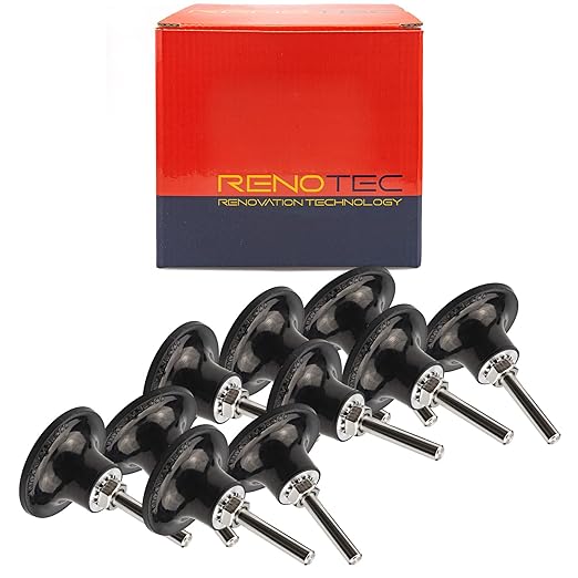 2" Pad Holder for Sanding Discs, Hard Rubber, TR System, 10 Pcs Pack
