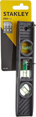 Stanley 0-42-294 Spirit level "Torpedo" of plastic, Black