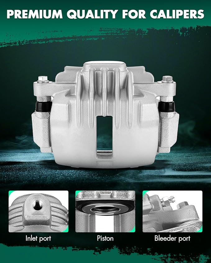 SCITOO Rear Brake Calipers With Bracket 18B4713 18B4712 Compatible For Chevy Blazer/S10, For GMC Jimmy 98-05 For GMC Sonoma 98-04 For Isuzu Hombre 98-00 For Oldsmobile Bravada 98-01