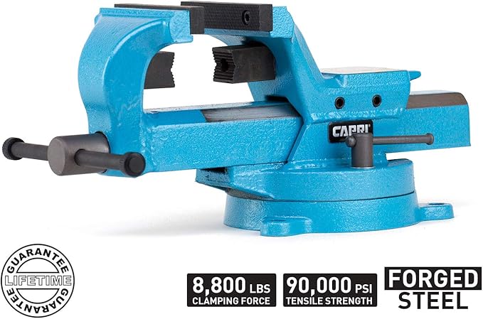 Capri Tools 10516 Ultimate Grip Forged Steel Bench Vise, 6"