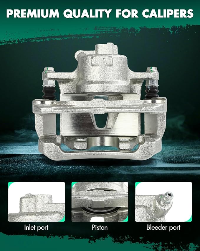 SCITOO 19B2702 Front Left Disc Brake Caliper Assembly w/Bracket For Toyota For Camry 2002-2006