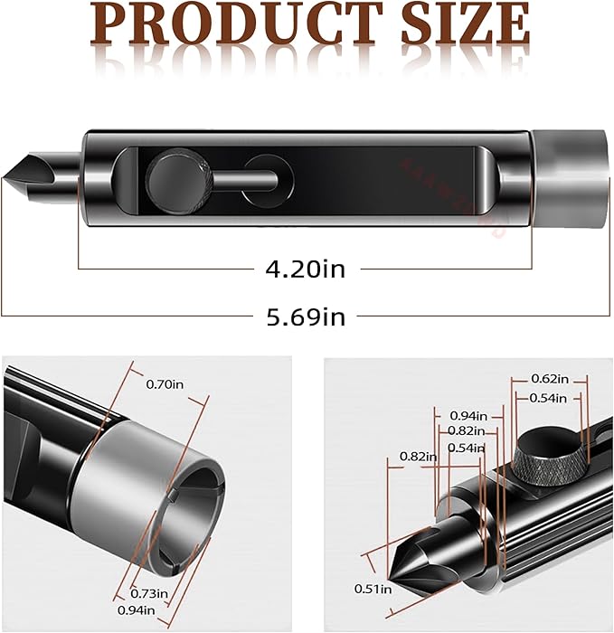 Brake Line Deburring Tool,Rimming & Deburring Tool for 3/16" to 1/2" Brake Line Tubing Deburring Tool,Fuel and Coolant Lines Hand Tools
