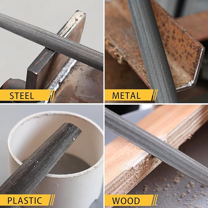 10 inch Half Round Metal File, Professional Carbon Steel file, Tool Sharpener for Professionals and DIY
