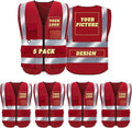 BeautyWill Custom Safety Vest Logo Class 2 High Visibility Reflevtive Vest Outdoor Protective Workwear