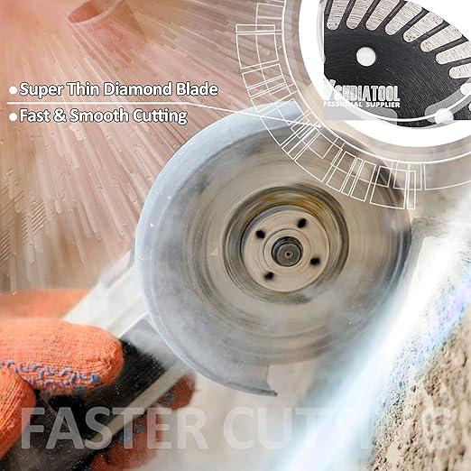SHDIATOOL Tile Diamond Saw Blade,5Pcs 3In/75mm x Arbor 3/8In/10mm for Ceramic,Hard Porcelain,Glazed Tiles Dry Cutting disc