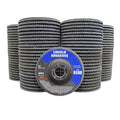 100 Pack Flap Discs, 80 Grit 4.5" x 7/8" Sanding Wheels for Angle Grinder