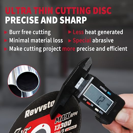 Cut Off Wheels 55 Pack, 4 1/2 Inch Cut-Off Wheel, 4.5" x .045" x 7/8" Metal & Stainless Steel Cutting Wheel for Angle Grinder, Ultra Thin Cutting Discs (4-1/2 x .045 x 7/8 inch Grinder Wheel)