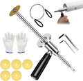 Inside Pipe Cutter for PVC Pipe, Inside Pipe Cutter, Stainless Steel Plumbing Internal Plastic Hose Cutting Tool with Grit Cutting Wheel & Handle 7" Adjustable Cut Depth