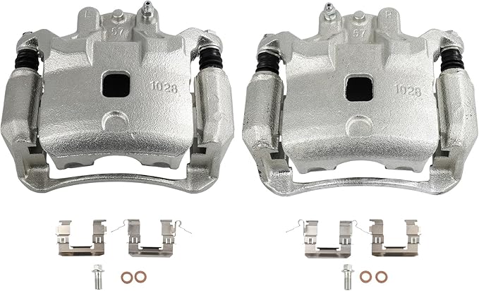 SCITOO 19B3306A 19B3307A Front Left & Right Disc Brake Calipers Assembly w/Bracket For Nissan For Cube 2009-2014,For Nissan For Tiida 2012-2016,For Nissan For Versa 2007-2012