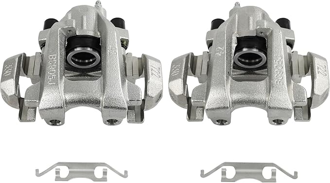 cciyu Rear Left & Right Brake Calipers Assembly w/Bracket 19B3314 19B3315 For Mercedes-Benz For GL320/For GL350/For GL450/For GL550/For ML320/For ML550/For R320/For R350