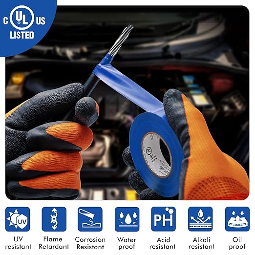 Avery Dennison Electrical Tape, Professional Grade PVC Electric Tape, UL/CSA Listed Insulating Vinyl Tape for Electrical, Repairs, Automotive and Equipment, Pro-36C, ¾ in x 66 ft, Blue, 1 Roll