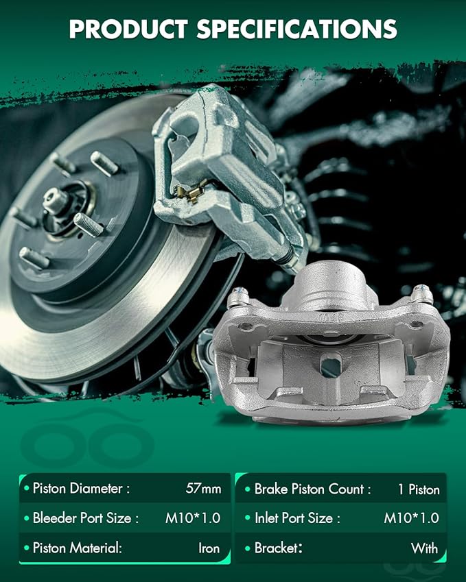 SCITOO 19B2916 Front Right Disc Brake Caliper Assembly w/Bracket For Honda For CR-V 2005-2006