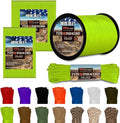 HERCULES Type III Paracord 550 Paracord Rope Parachute Cord, 250' Neon Green for Camping Cord, Survival Rope