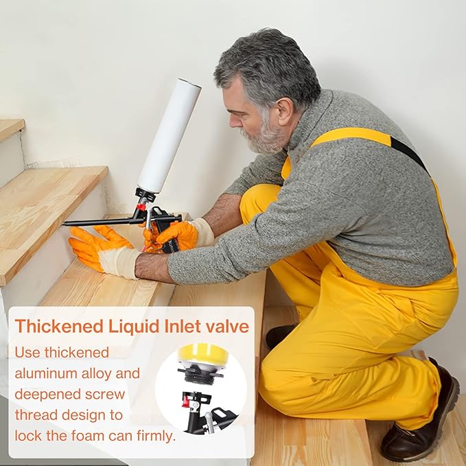 Foam Gun, Lytool Expanding Foam Gun, Professional Foaming Gun Insulation Spray Application Applicator Caulking Gun for Filling, Sealing