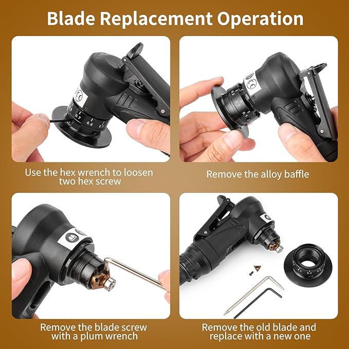 2 in 1 Pneumatic Chamfering Tool- Mini Air Chamfer Tool with Multi-Angle Chamfering Kit,45 Arc Corner Deburring Beveling Chamfer Machine for Metal, Acrylic,Woodworking (Black)
