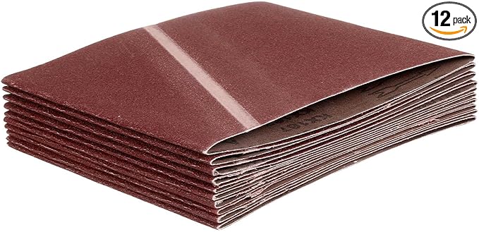 HARFINGTON 8 x 19 Inch Sanding Belts, 12 Pcs 100 Grits Aluminum Oxide Abrasive Belt Sander File Belt for Woodworking, Metal Polishing, Knife Sharpener