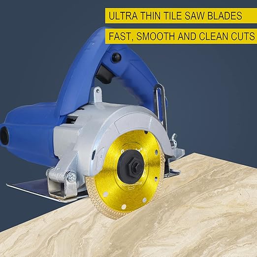 GoYonder 4.5 Inch Super Thin Tile Saw Blade, Diamond Blade for Angle Grinder, Dry Wet Tile Blade for Ceramic Tile, Concrete, Granite Cutting