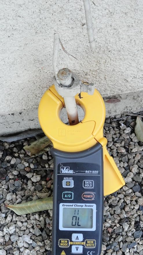 IDEAL INDUSTRIES INC. 61-920 Ground Rod Resistance Clamp Meter, Case Included, Black